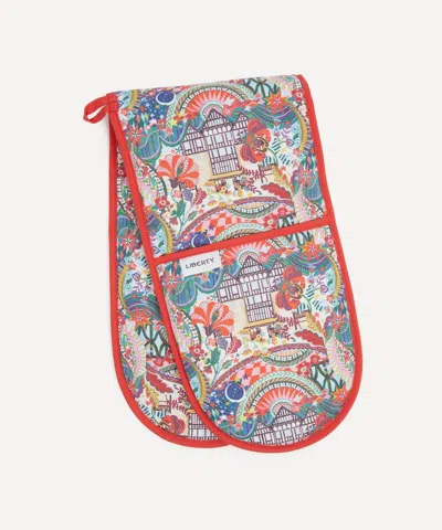 Liberty Festive Staging  Double Oven Mitt In Multi