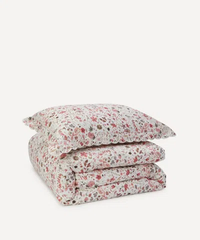 Liberty Floral Eve Tana Lawn Cotton Single Duvet Set In Multi