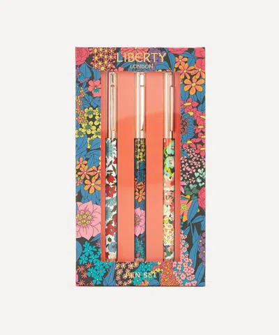 Liberty Floral Pen Set In Multi