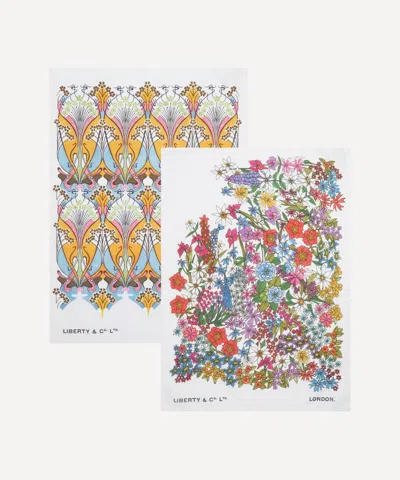 Liberty Ianthe Ciara  Tea Towels Set Of Two In Multi