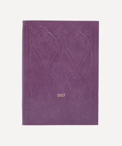 Liberty Ianthe Medium Leather Diary 2027 In Purple