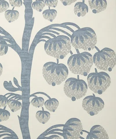 Liberty Interiors Berry Tree Wallpaper In Lapis Liberty Fabrics In Neutral