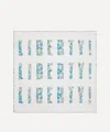 Liberty Patchwork Silk Scarf 70 In Light Blue