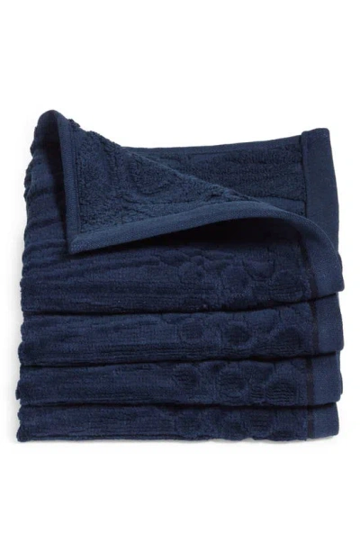 Liberty London 4-piece Ianthe Washcloths In Blue