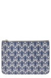 LIBERTY LONDON COATED CANVAS ZIP POUCH