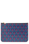LIBERTY LONDON COATED CANVAS ZIP POUCH