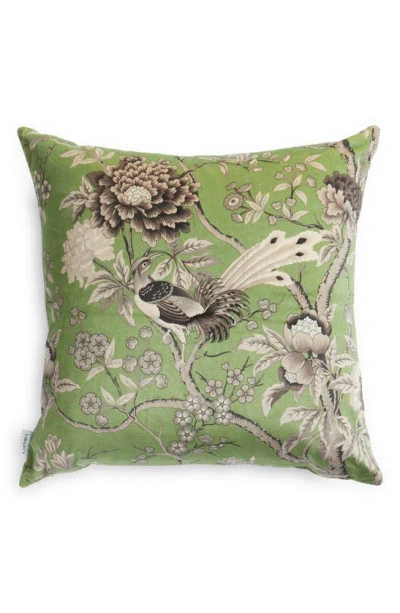 Liberty London Elysian Paradise Accent Pillow In Green