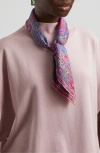 Liberty London Hera Silk Square Scarf In Purple