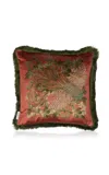 Liberty London Lady Amphora Velvet Cushion In Orange