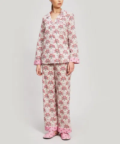Liberty London Estelle And Poppy Florence Tana Lawn' Cotton Pyjama Set In Cream