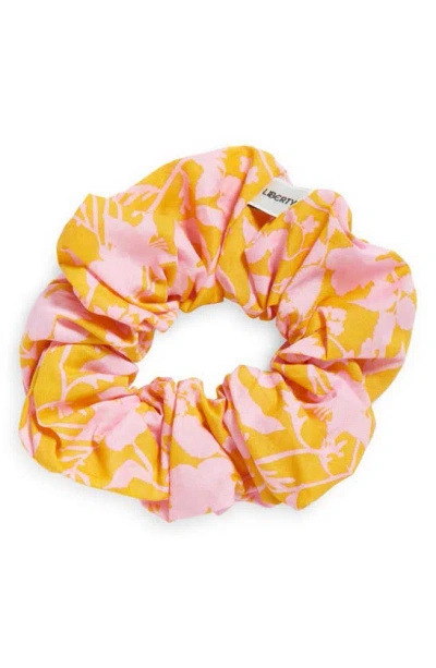 Liberty London Ophelia Tana Cotton Scrunchie In Yellow