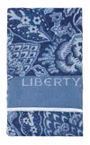 Liberty London Patricia Wool Throw In Blue