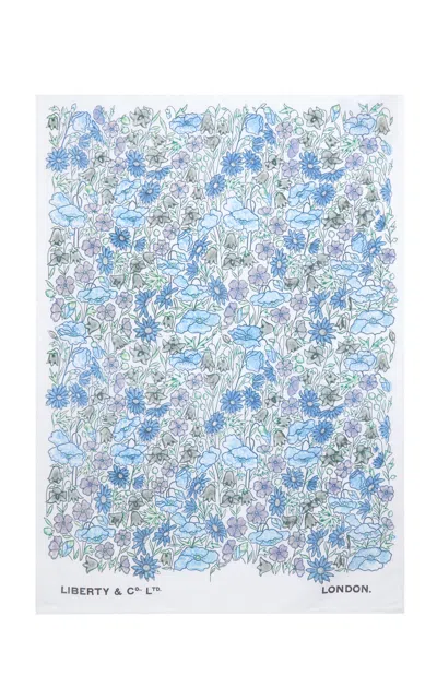 Liberty London Pop Daisy Cotton Tea Towel In Multi