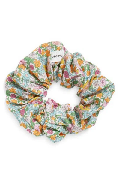 Liberty London Poppy Forest Floral Cotton Scrunchie In Multi