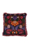 Liberty London Standen Fringed Printed-velvet Cushion In Multi