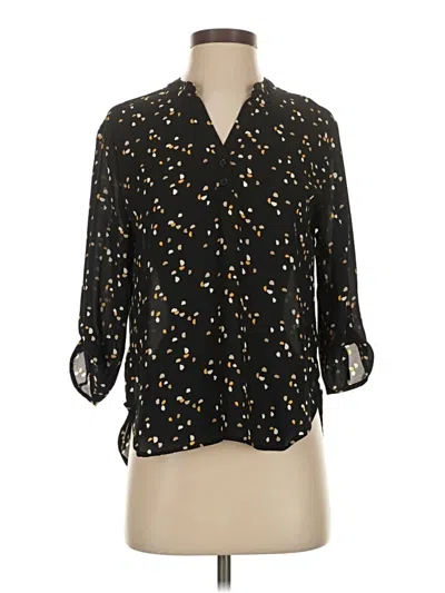 Pre-owned Liberty Love 3/4 Sleeve Blouse In Black