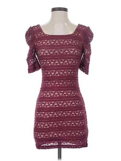 Pre-owned Liberty Love Cocktail Dress In Burgundy