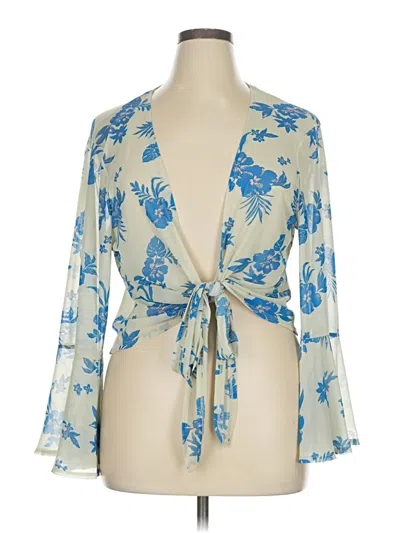 Pre-owned Liberty Love Kimono In Blue