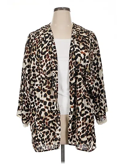 Pre-owned Liberty Love Kimono In Brown