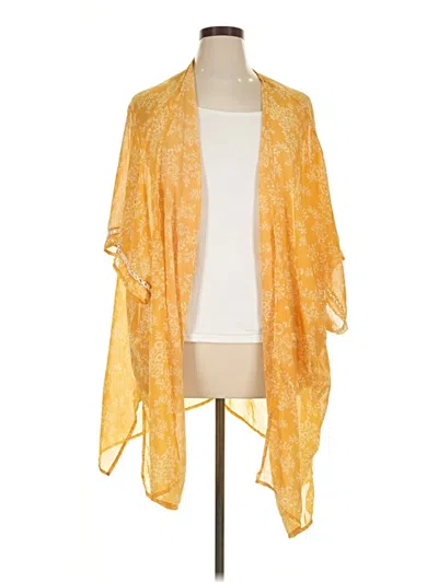 Pre-owned Liberty Love Kimono In Yellow