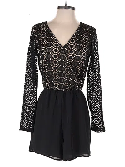 Pre-owned Liberty Love Romper In Black