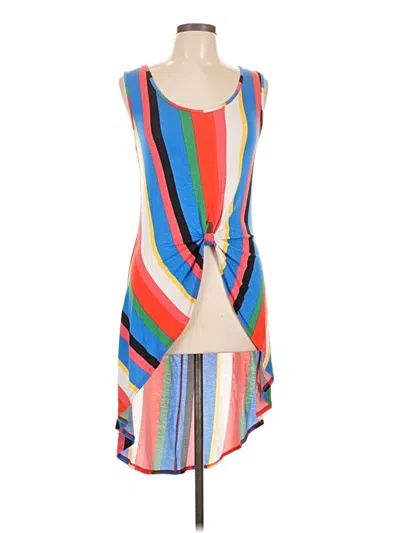 Pre-owned Liberty Love Sleeveless Top Blue Strapless Neckline Tops