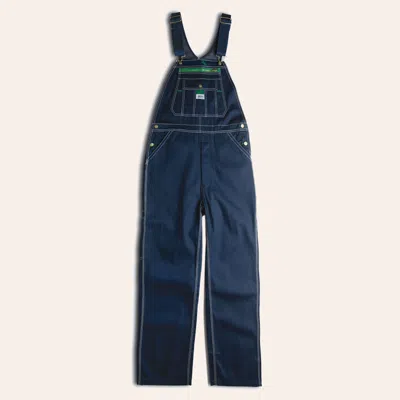 Liberty Men's Dark Wash Denim Bib Overalls In Blue