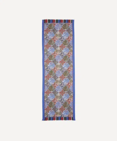 Liberty Mens Apsley 60x180 Modal-cashmere Scarf In Blue