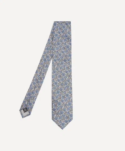 Liberty Mens Astelle Reece Jacquard Silk Tie In Neutral