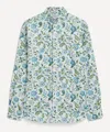 Liberty Mens Button-down Regular Fit Shirt In Eva Belle In Blue