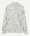 Liberty Mens Classic Fit Hemp Shirt In Faria Flowers In Green