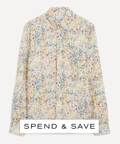 Liberty Mens Classic Fit Hemp Shirt In Felda In Multi