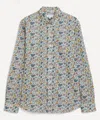 Liberty Mens Classic Fit Tana Lawn Cotton Shirt In Annabella In Pink