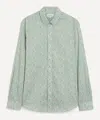 Liberty Mens Classic Fit Tana Lawn Cotton Shirt In Katie And Millie In Gray