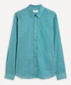 Liberty Theatre Royal Tana Lawn Cotton Casual Classic Slim Fit Shirt In Green