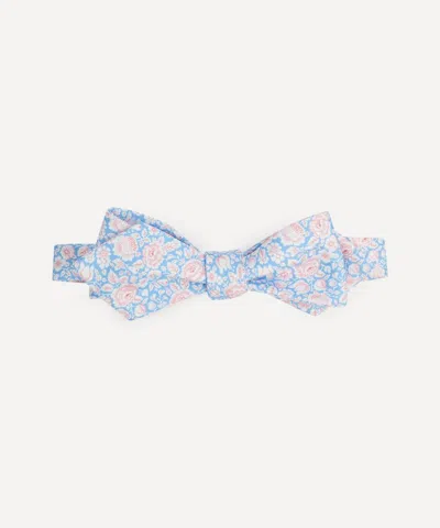 Liberty Mens Dinah Silk Bow Tie In Blue