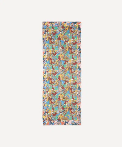 Liberty Mens Edenham Haze 60x160 Modal-cashmere Scarf