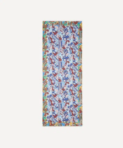 Liberty Mens Edenham Haze 60x160 Modal-cashmere Scarf