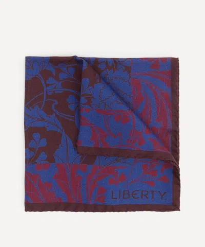Liberty Mens Ezra Venus Silk Pocket Square In Multi
