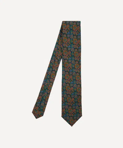 Liberty Mens Gillet Silk Tie In Teal