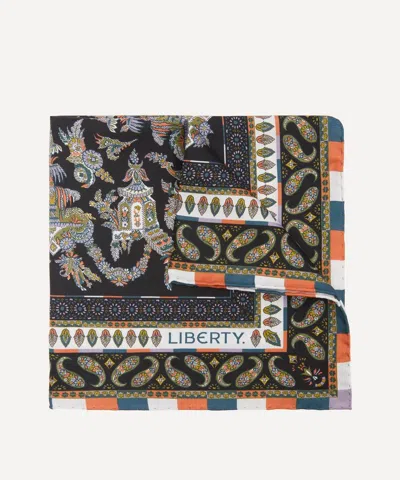 Liberty Mens Hera Silk Pocket Square In Green