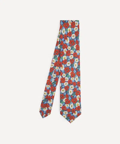 Liberty Mens Myria Silk Tie In Blue