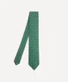 Liberty Mens Needlework Floral Silk Tie In Gray