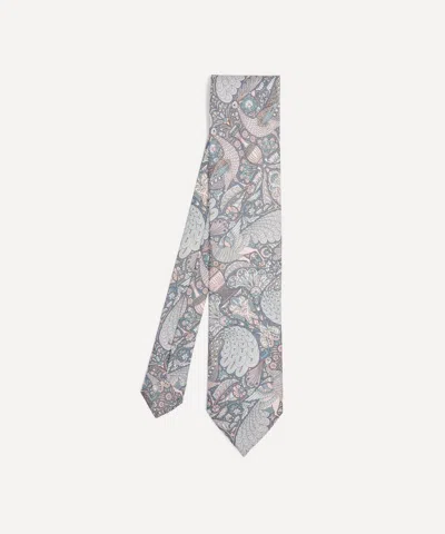 Liberty Mens Oscars Palace Silk Tie In Gray