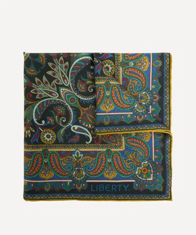 Liberty Mens Paisley Silk Pocket Square