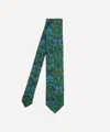 Liberty Mens Peacock Manor Silk Tie In Neutral