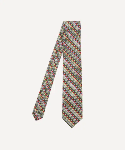 Liberty Mens Petochi Silk Tie In Red