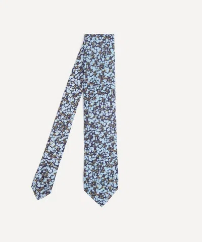 Liberty Mens Star Anise Silk Tie In Orange