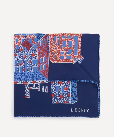 Liberty Mens Tudor Silk Pocket Square