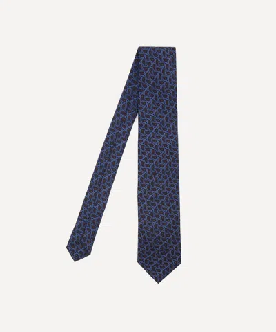 Liberty Mens Unwin Silk Tie In Navy